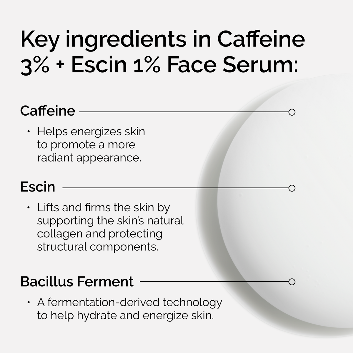 Caffeine + Escin Face Serum Targeted Serum Care X0